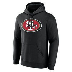 San Francisco 49ers Team Authentic Personalized Name & Number Hoodie - Black - NFL