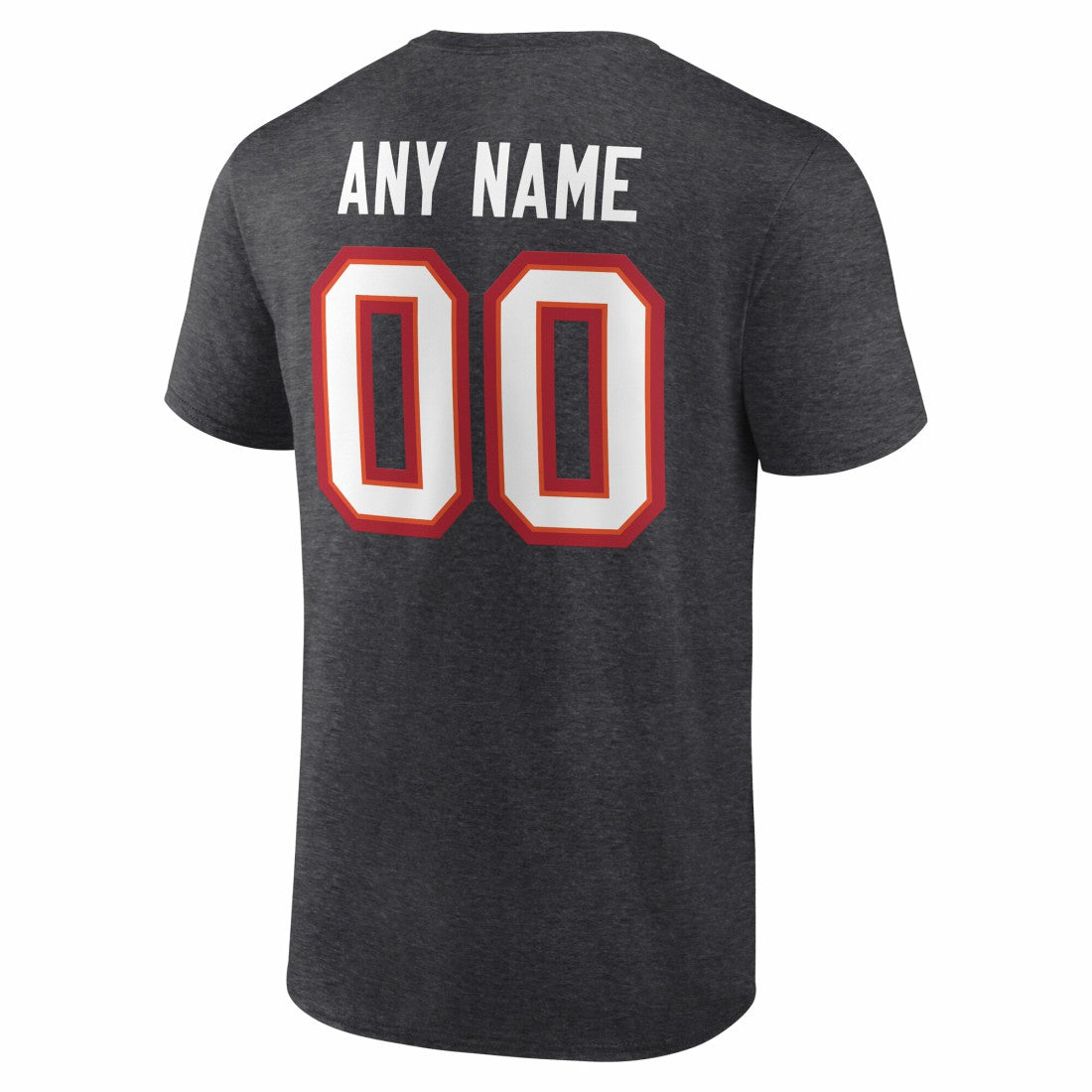 Tampa Bay Buccaneers Team Authentic Personalized Name & Number T-Shirt - Charcoal - NFL