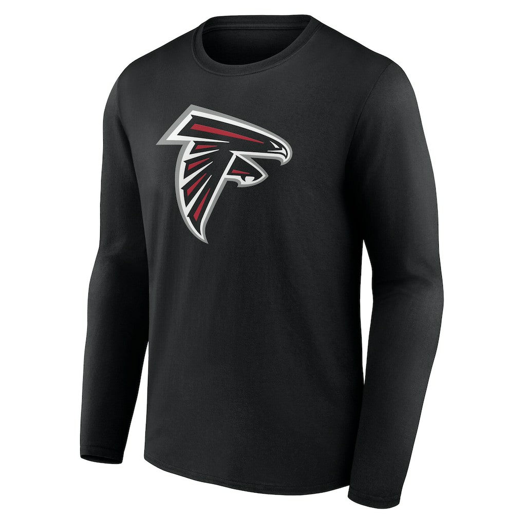Atlanta Falcons Team Authentic Personalized Name & Number Long Sleeve T-Shirt - Black - NFL