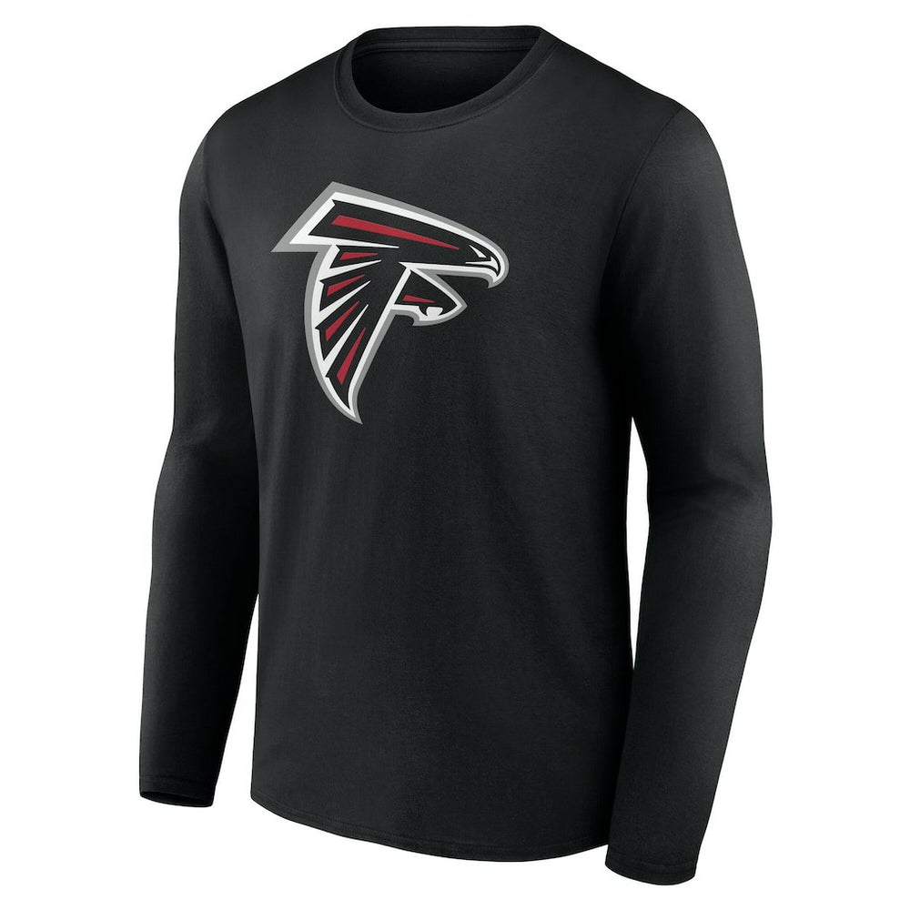 Atlanta Falcons Team Authentic Personalized Name & Number Long Sleeve T-Shirt - Black - NFL