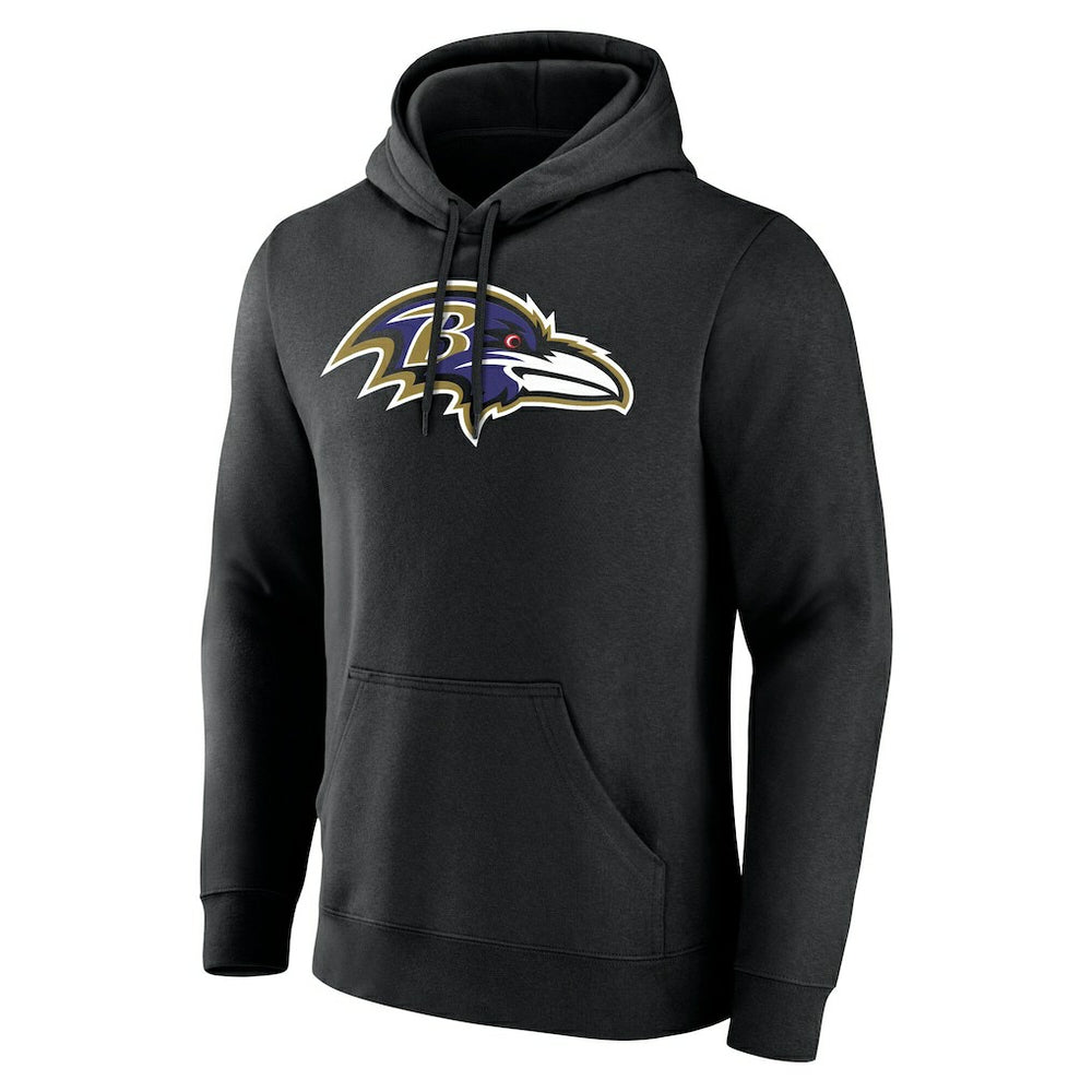 Baltimore Ravens Team Authentic Personalized Name & Number Hoodie - Black - NFL