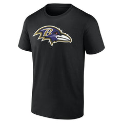 Baltimore Ravens Team Authentic Personalized Name & Number T-Shirt - Black - NFL
