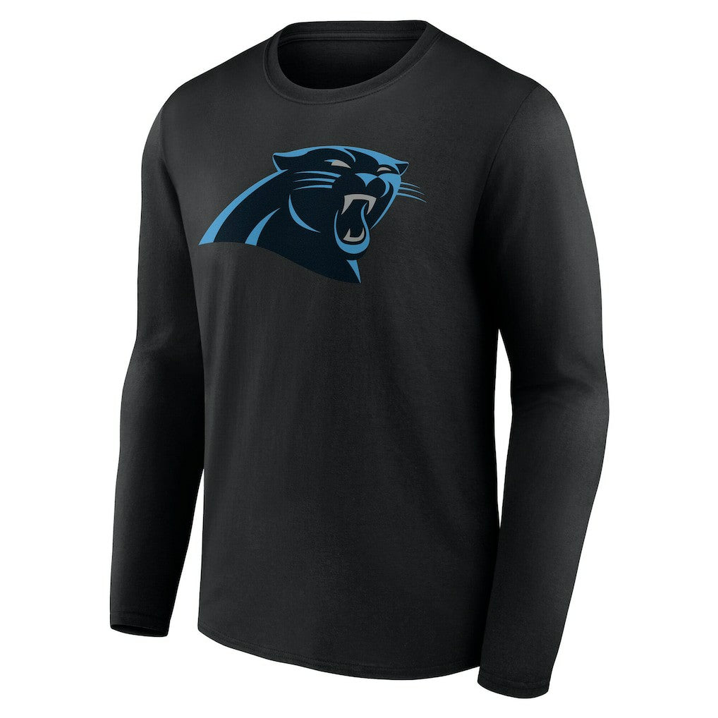 Carolina Panthers Team Authentic Personalized Name & Number Long Sleeve T-Shirt - Black - NFL