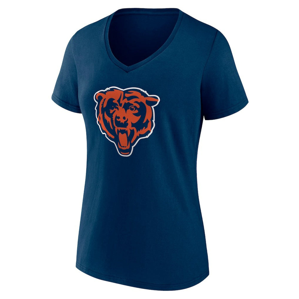 Chicago Bears Women's Team Authentic Personalized Name & Number V-Neck T-Shirt - Navy - NFL