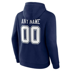 Dallas Cowboys Team Authentic Personalized Name & Number Hoodie - Navy - NFL