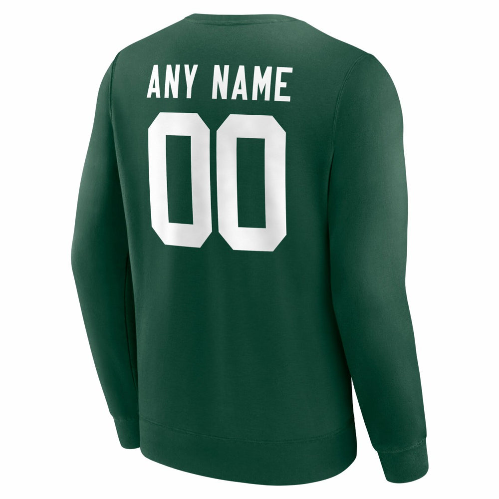 Green Bay Packers Team Authentic Personalized Name & Number Sweatshirt - Green - NFL