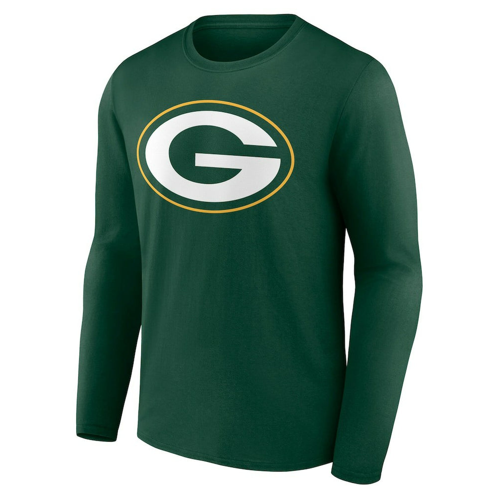 Green Bay Packers Team Authentic Personalized Name & Number Long Sleeve T-Shirt - Green - NFL