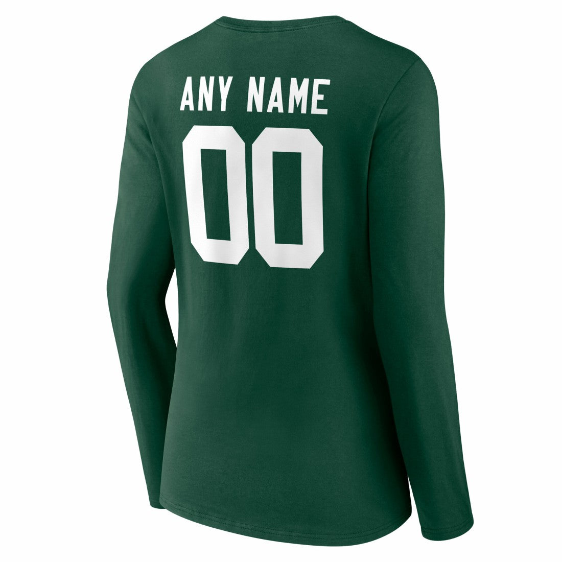 Green Bay Packers Women's Team Authentic Personalized Name & Number Long Sleeve V-Neck T-Shirt - Green - NFL