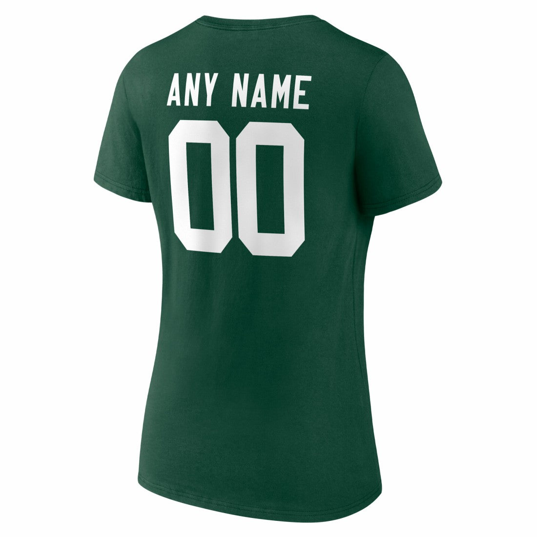 Green Bay Packers Women's Team Authentic Personalized Name & Number V-Neck T-Shirt - Green - NFL