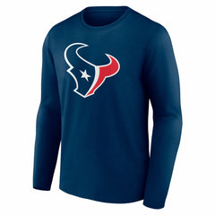 Houston Texans Team Authentic Personalized Name & Number Long Sleeve T-Shirt - Navy - NFL
