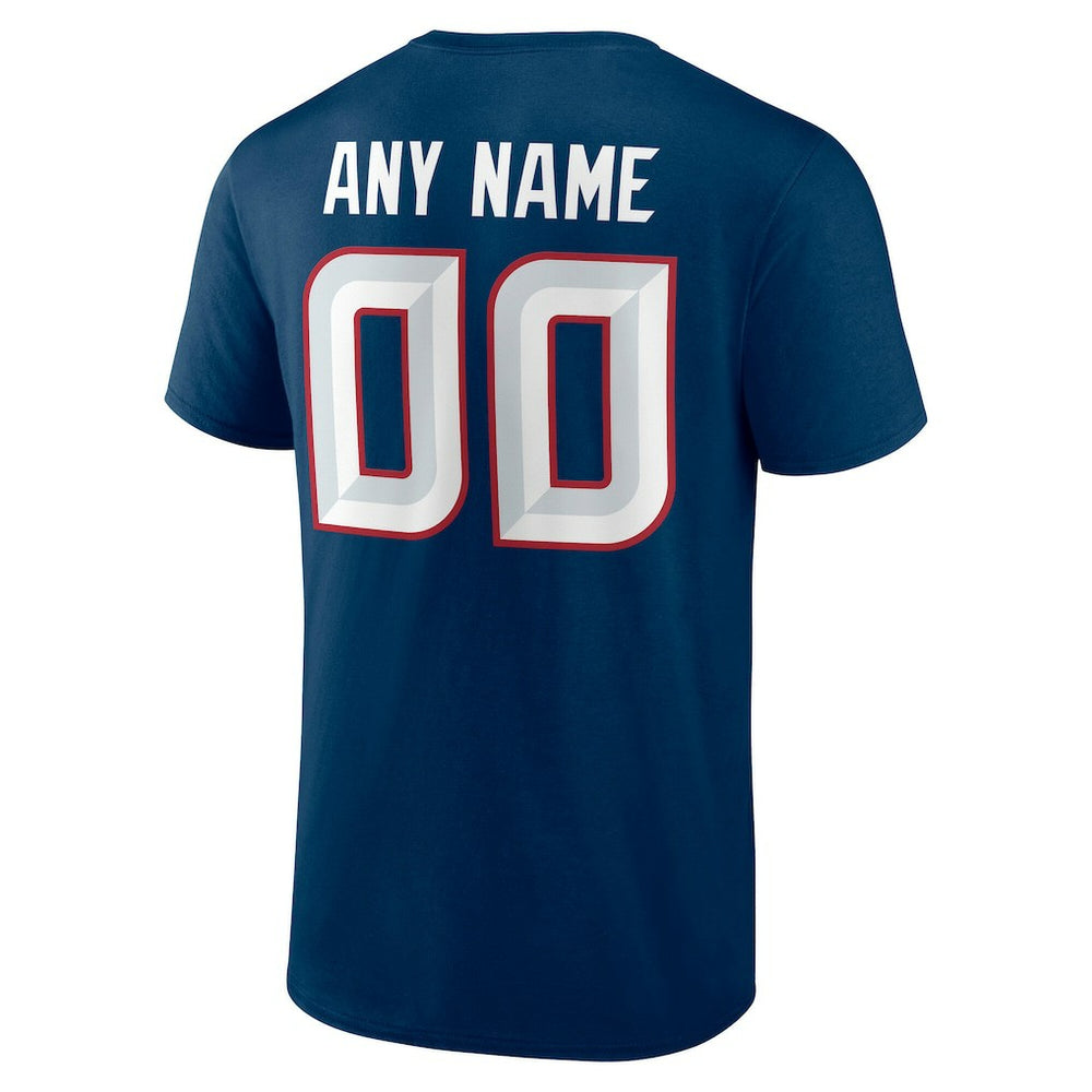 Houston Texans Team Authentic Personalized Name & Number T-Shirt - Navy - NFL