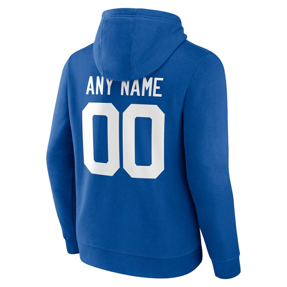 Indianapolis Colts Team Authentic Personalized Name & Number Hoodie - Royal - NFL