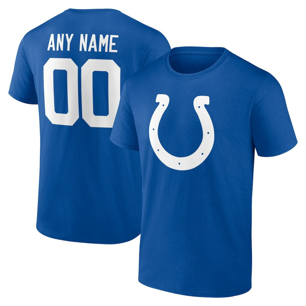 Indianapolis Colts Team Authentic Personalized Name & Number T-Shirt - Royal - NFL