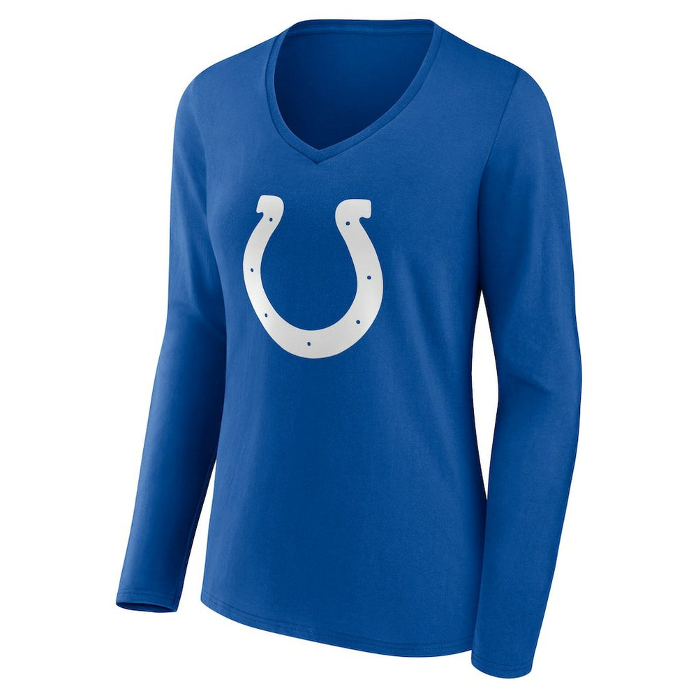Indianapolis Colts Women's Team Authentic Personalized Name & Number Long Sleeve V-Neck T-Shirt - Royal - NFL