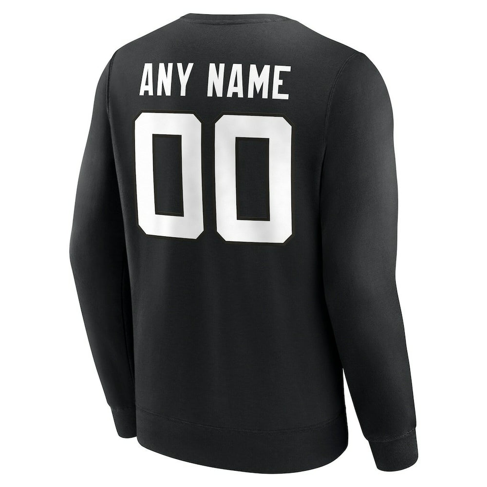 Jacksonville Jaguars Team Authentic Personalized Name & Number Sweatshirt - Black - NFL