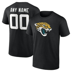 Jacksonville Jaguars Team Authentic Personalized Name & Number T-Shirt - Black - NFL