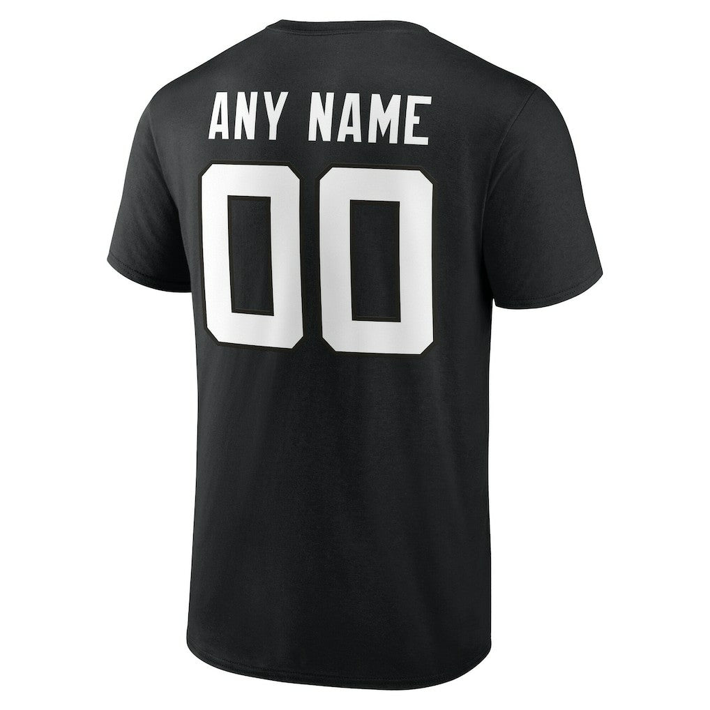 Jacksonville Jaguars Team Authentic Personalized Name & Number T-Shirt - Black - NFL