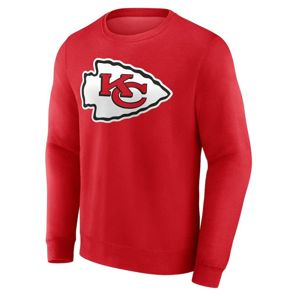 Kansas City Chiefs Team Authentic Personalized Name & Number Sweatshirt - Red - NFL