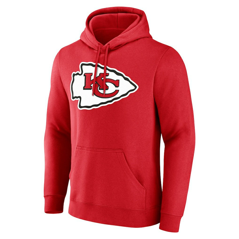 Kansas City Chiefs Team Authentic Personalized Name & Number Hoodie - Red - NFL