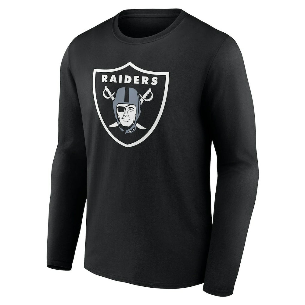 Las Vegas Raiders Team Authentic Personalized Name & Number Long Sleeve T-Shirt - Black - NFL