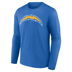 Los Angeles Chargers Team Authentic Personalized Name & Number Long Sleeve T-Shirt - Powder Blue - NFL