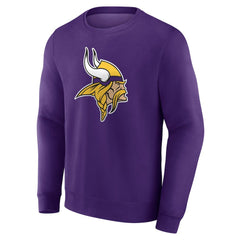 Minnesota Vikings Team Authentic Personalized Name & Number Sweatshirt - Purple - NFL