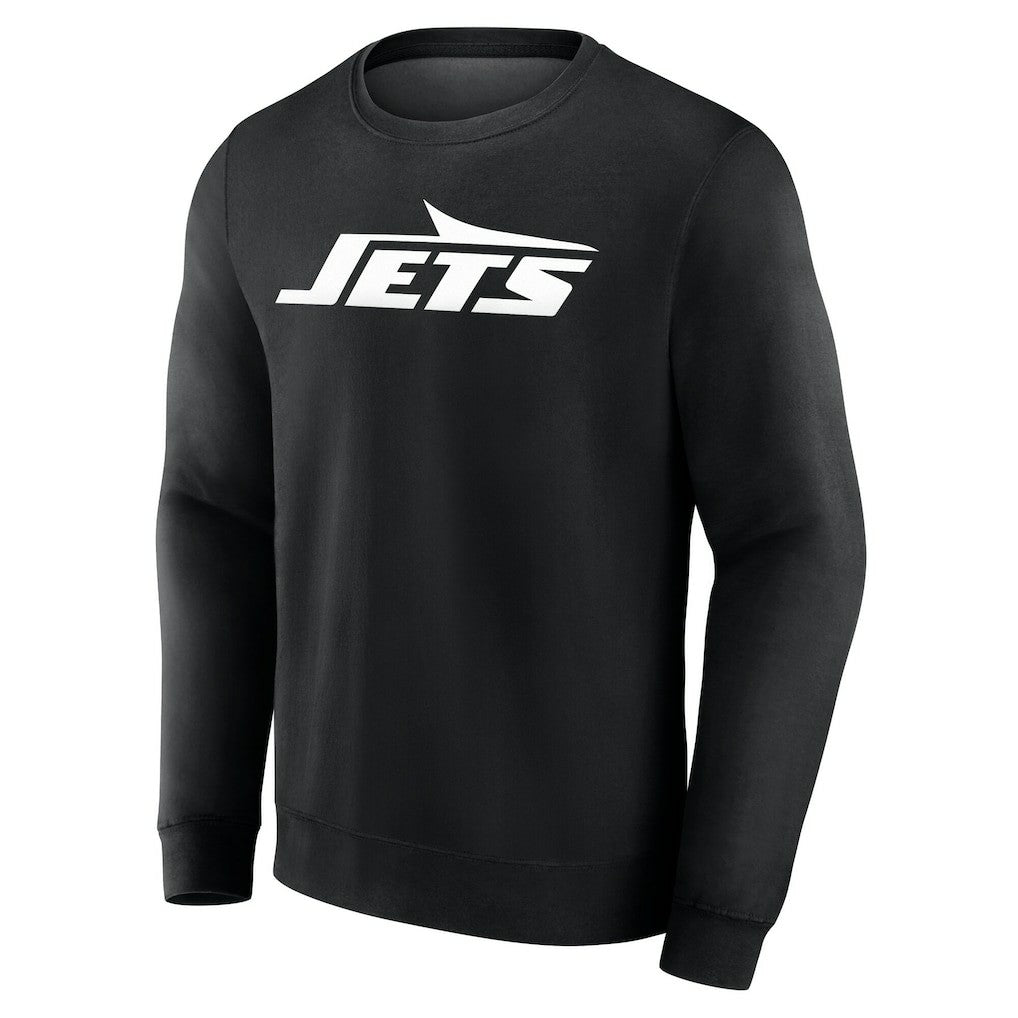 New York Jets Team Authentic Personalized Name & Number Sweatshirt - Black - NFL