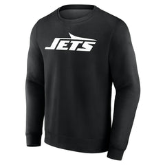 New York Jets Team Authentic Personalized Name & Number Sweatshirt - Black - NFL