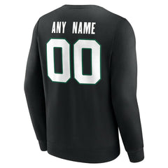 New York Jets Team Authentic Personalized Name & Number Sweatshirt - Black - NFL