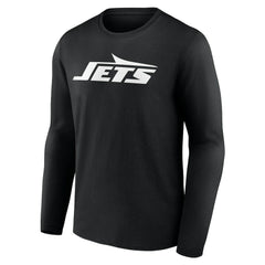 New York Jets Team Authentic Personalized Name & Number Long Sleeve T-Shirt - Black - NFL