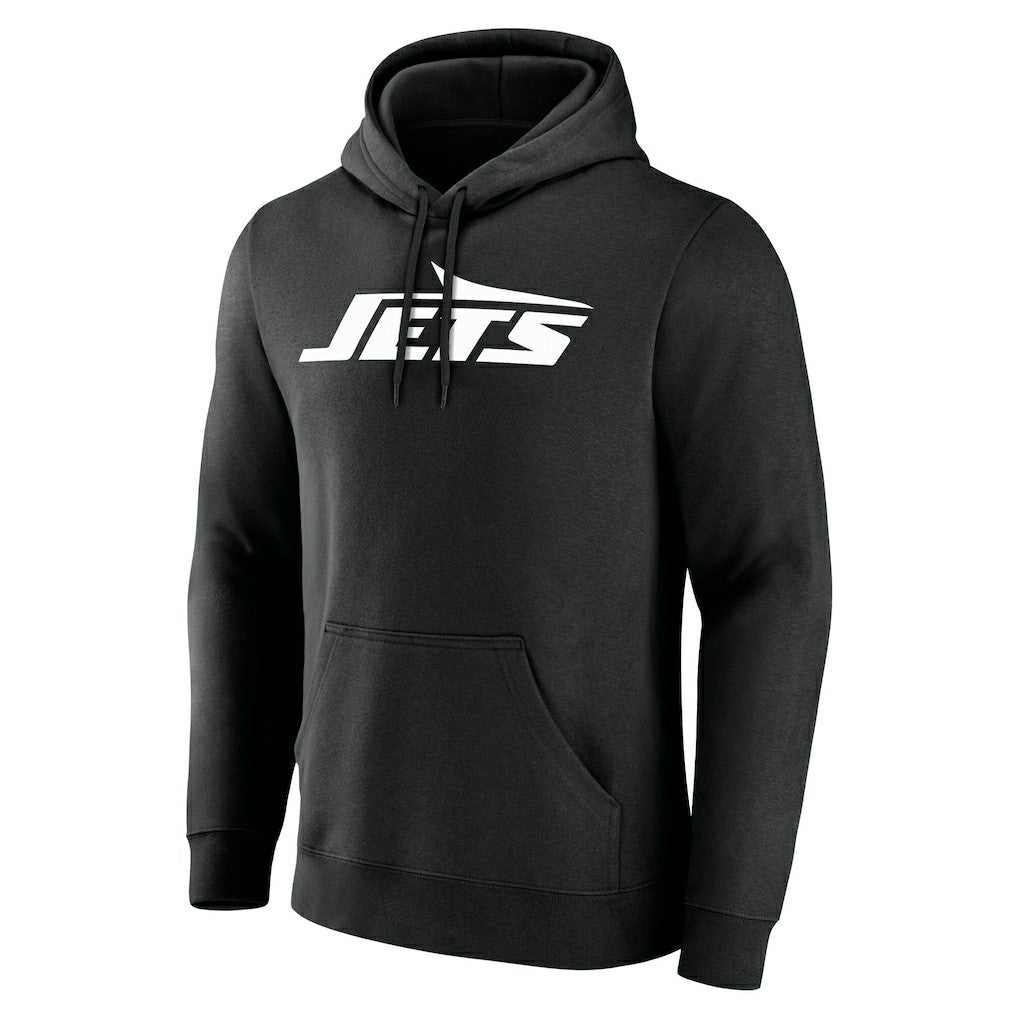 New York Jets Team Authentic Personalized Name & Number Hoodie - Black - NFL