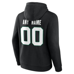 New York Jets Team Authentic Personalized Name & Number Hoodie - Black - NFL