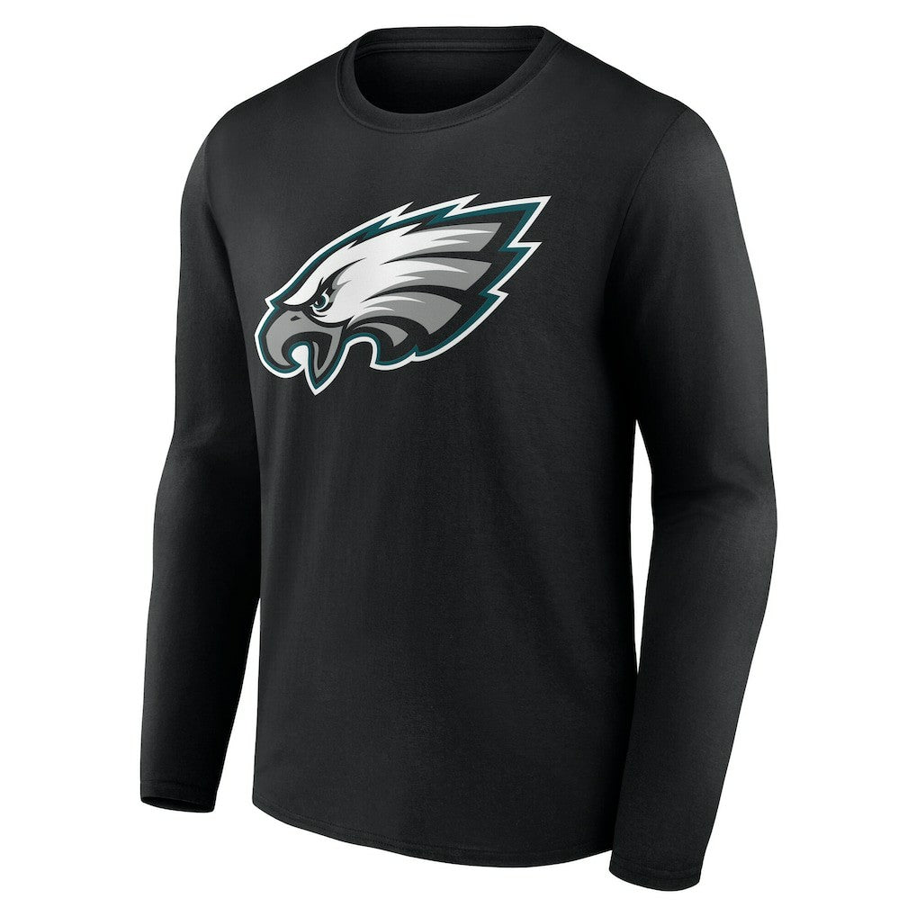 Philadelphia Eagles Team Authentic Personalized Name & Number Long Sleeve T-Shirt - Black - NFL