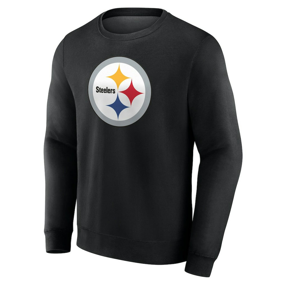Pittsburgh Steelers Team Authentic Personalized Name & Number Sweatshirt - Black - NFL