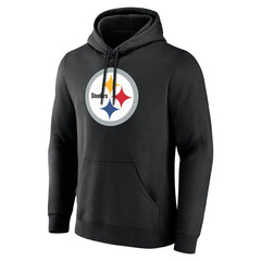 Pittsburgh Steelers Team Authentic Personalized Name & Number Hoodie - Black - NFL