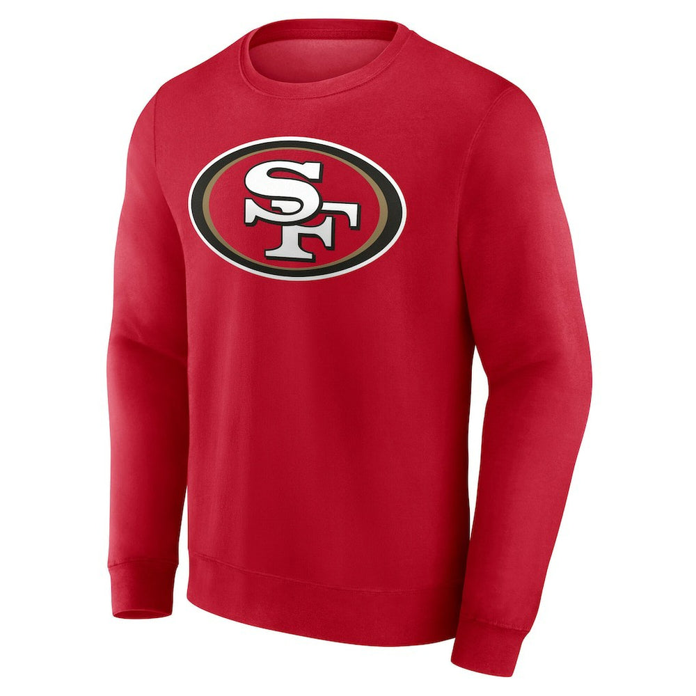 San Francisco 49ers Team Authentic Personalized Name & Number Sweatshirt - Scarlet - NFL