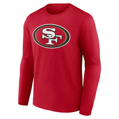 San Francisco 49ers Team Authentic Personalized Name & Number Long Sleeve T-Shirt - Scarlet - NFL