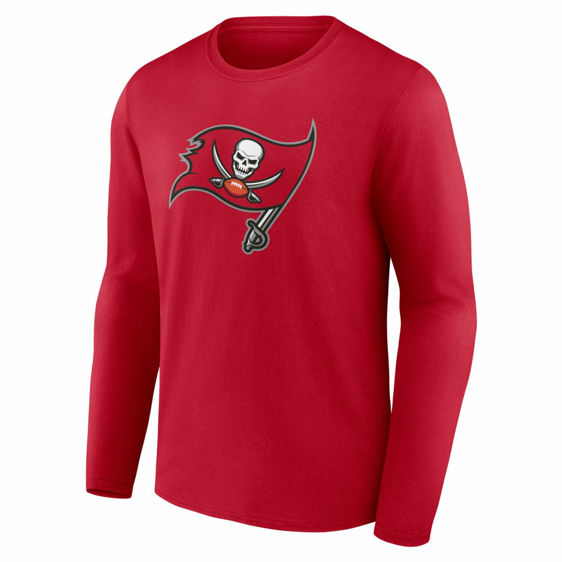 Tampa Bay Buccaneers Team Authentic Personalized Name & Number Long Sleeve T-Shirt - Red - NFL