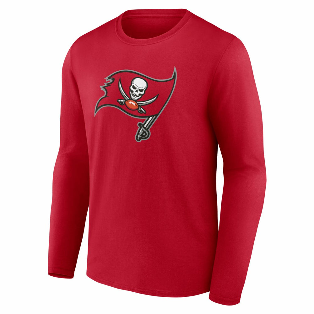 Tampa Bay Buccaneers Team Authentic Personalized Name & Number Long Sleeve T-Shirt - Red - NFL