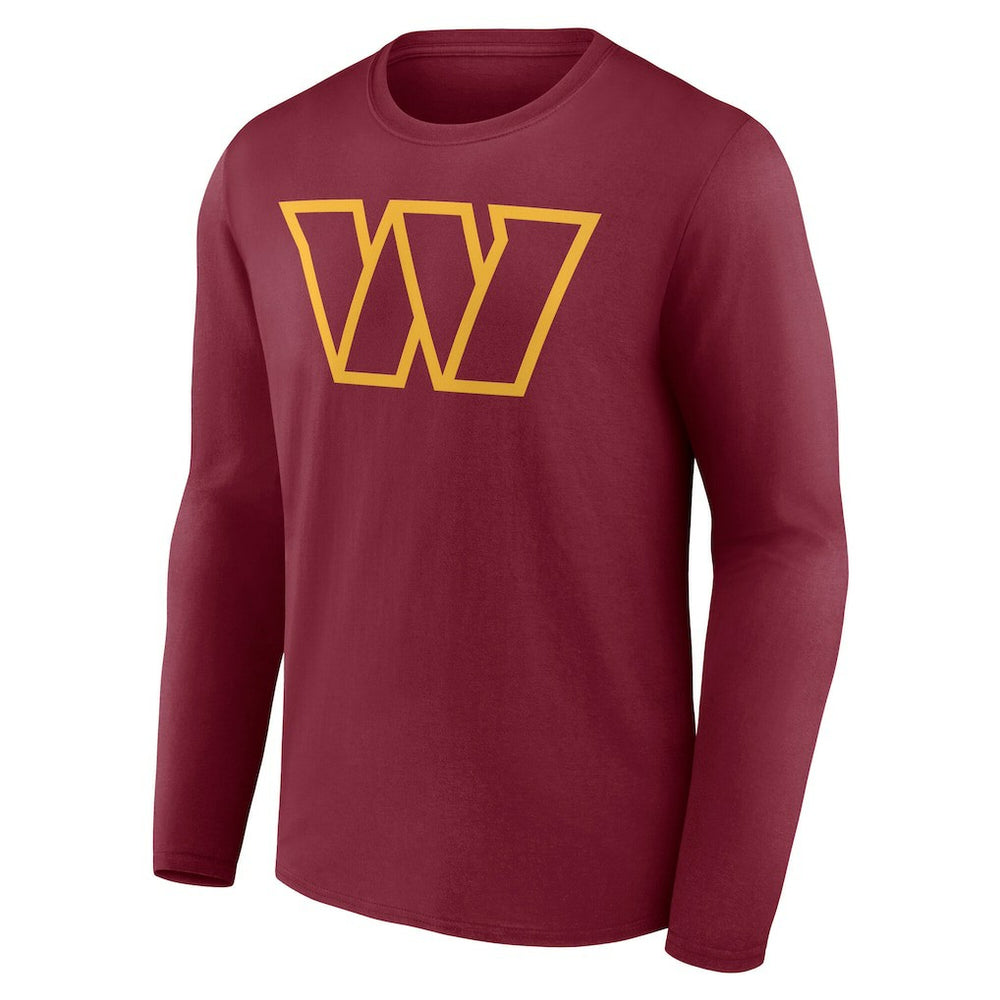 Washington Commanders Team Authentic Personalized Name & Number Long Sleeve T-Shirt - Burgundy - NFL