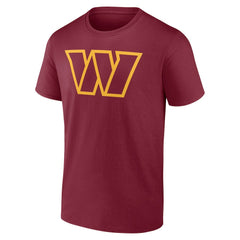 Washington Commanders Team Authentic Personalized Name & Number T-Shirt - Burgundy - NFL
