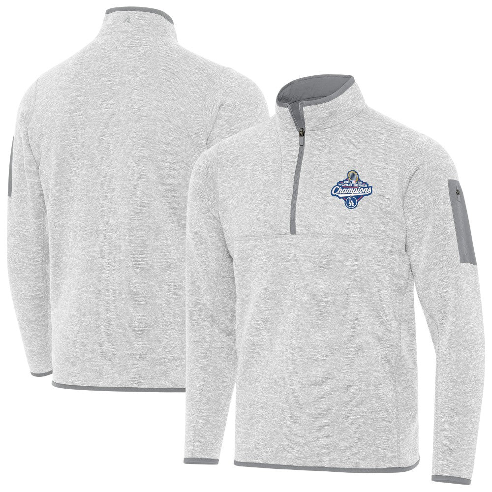 Los Angeles Dodgers Antigua Back-to-Back World Series Champions Fortune Quarter-Zip Pullover for sale