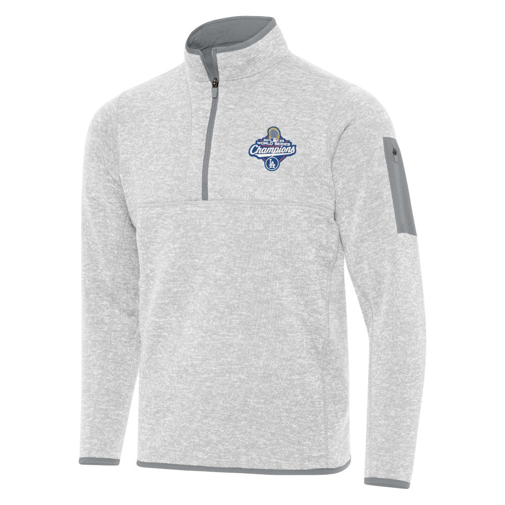 Los Angeles Dodgers Antigua Back-to-Back World Series Champions Fortune Quarter-Zip Pullover for sale