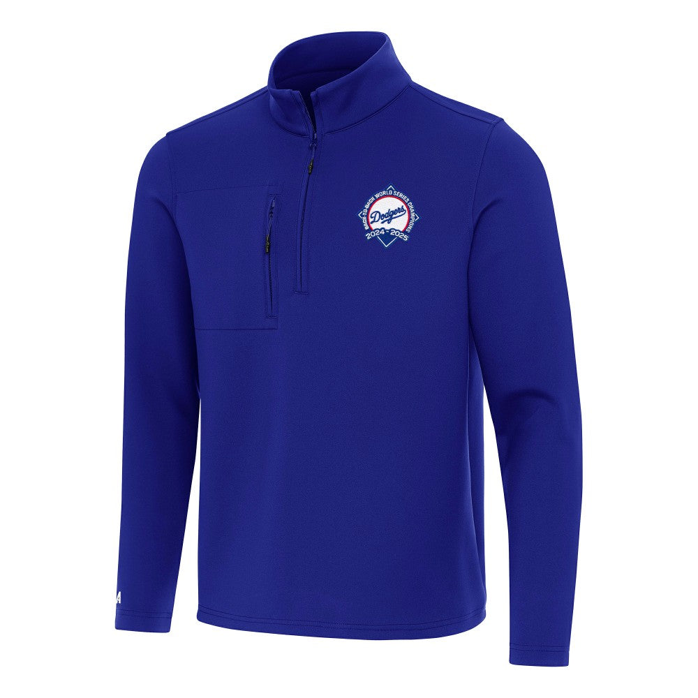 Los Angeles Dodgers Antigua Back-to-Back World Series Champions Insider Quarter-Zip Pullover Outlet