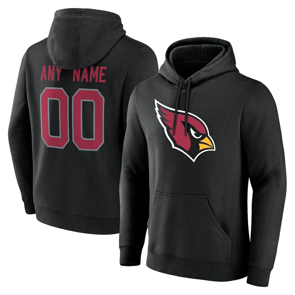 Arizona Cardinals Big & Tall Team Authentic Custom Hoodie - Black - NFL