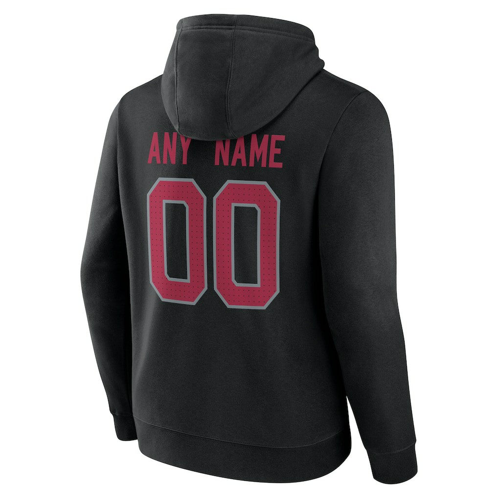 Arizona Cardinals Big & Tall Team Authentic Custom Hoodie - Black - NFL