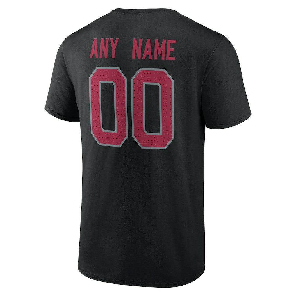 Arizona Cardinals Big & Tall Team Authentic Custom T-Shirt - Black - NFL