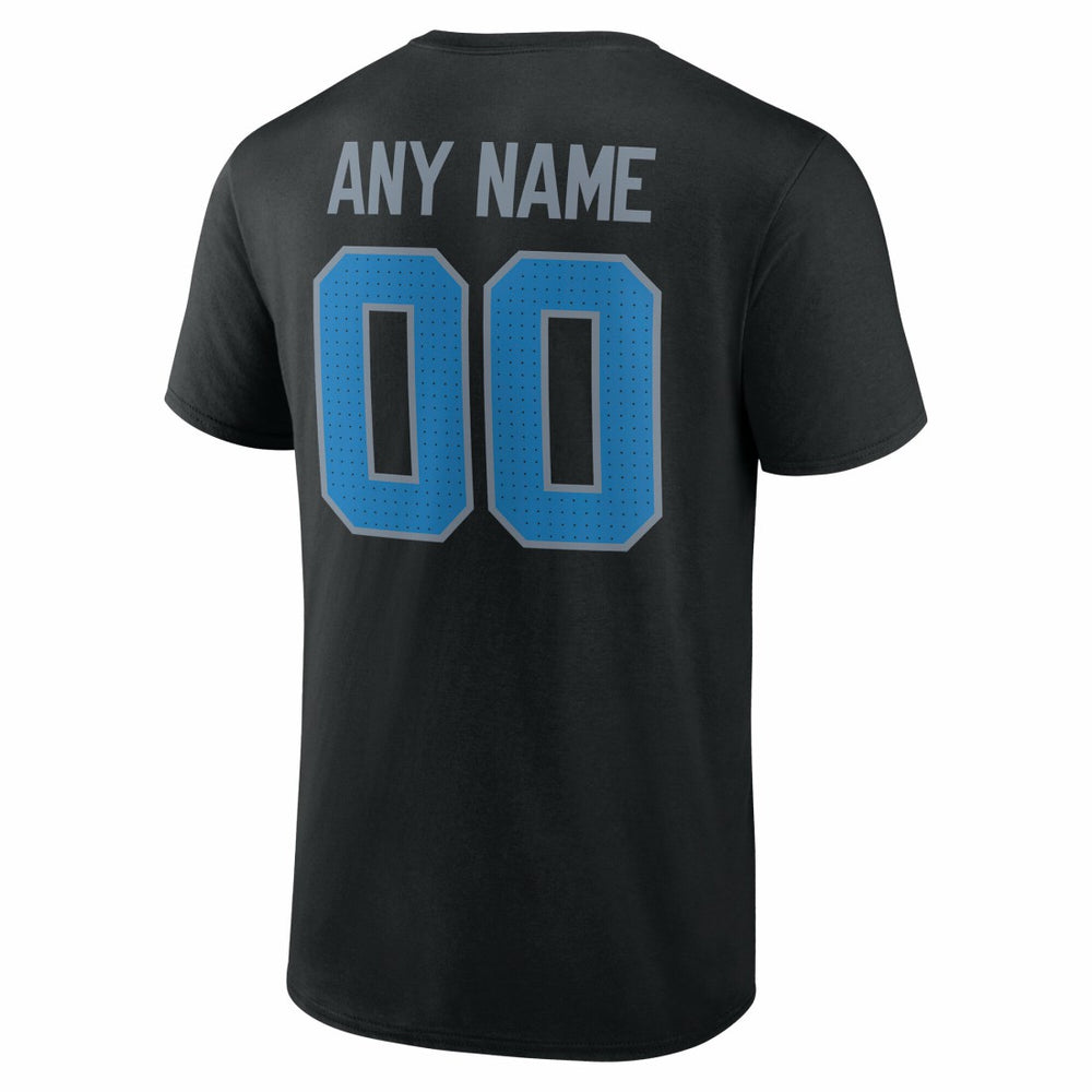 Detroit Lions Big & Tall Team Authentic Custom T-Shirt - Black - NFL