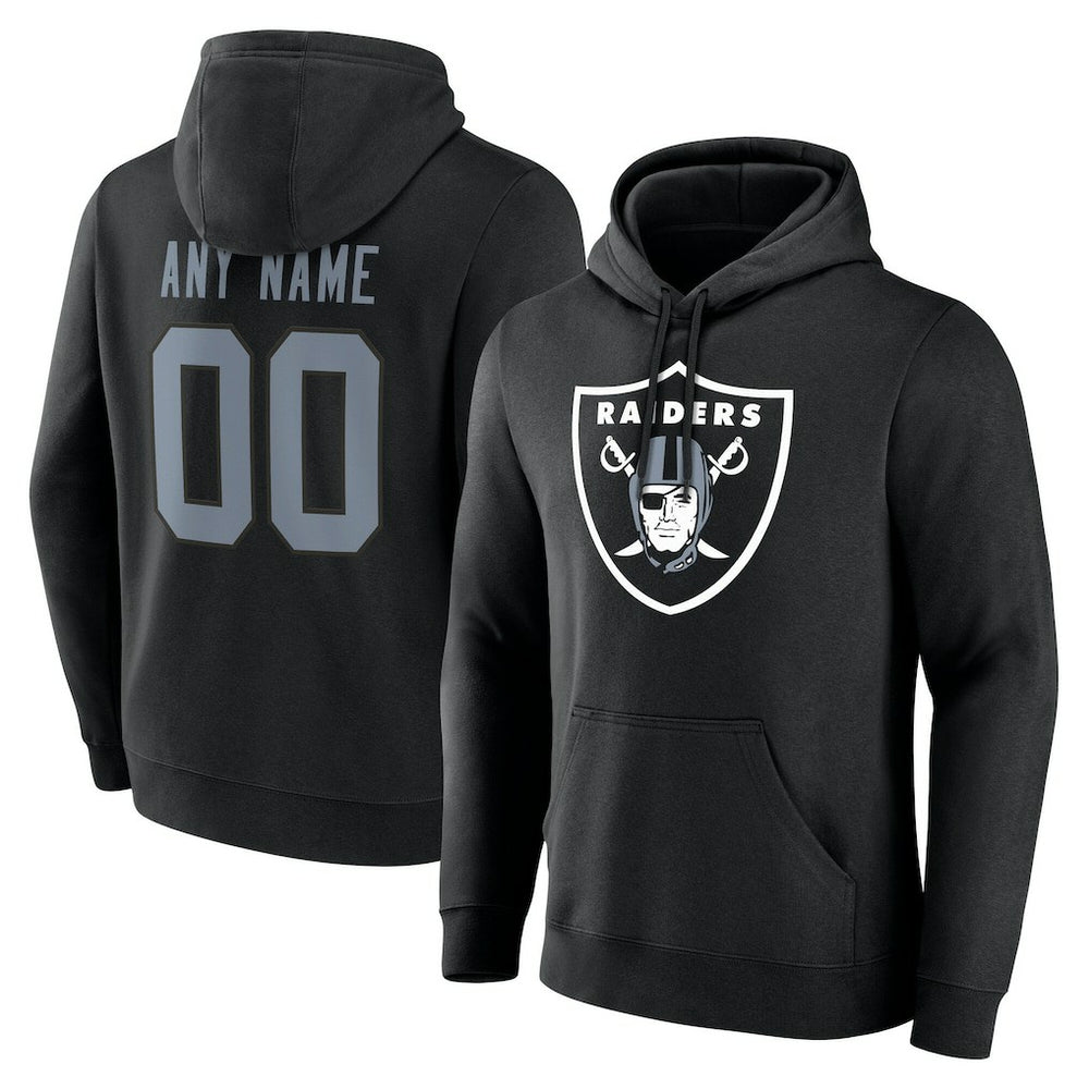 Las Vegas Raiders Big & Tall Team Authentic Custom Hoodie - Black - NFL