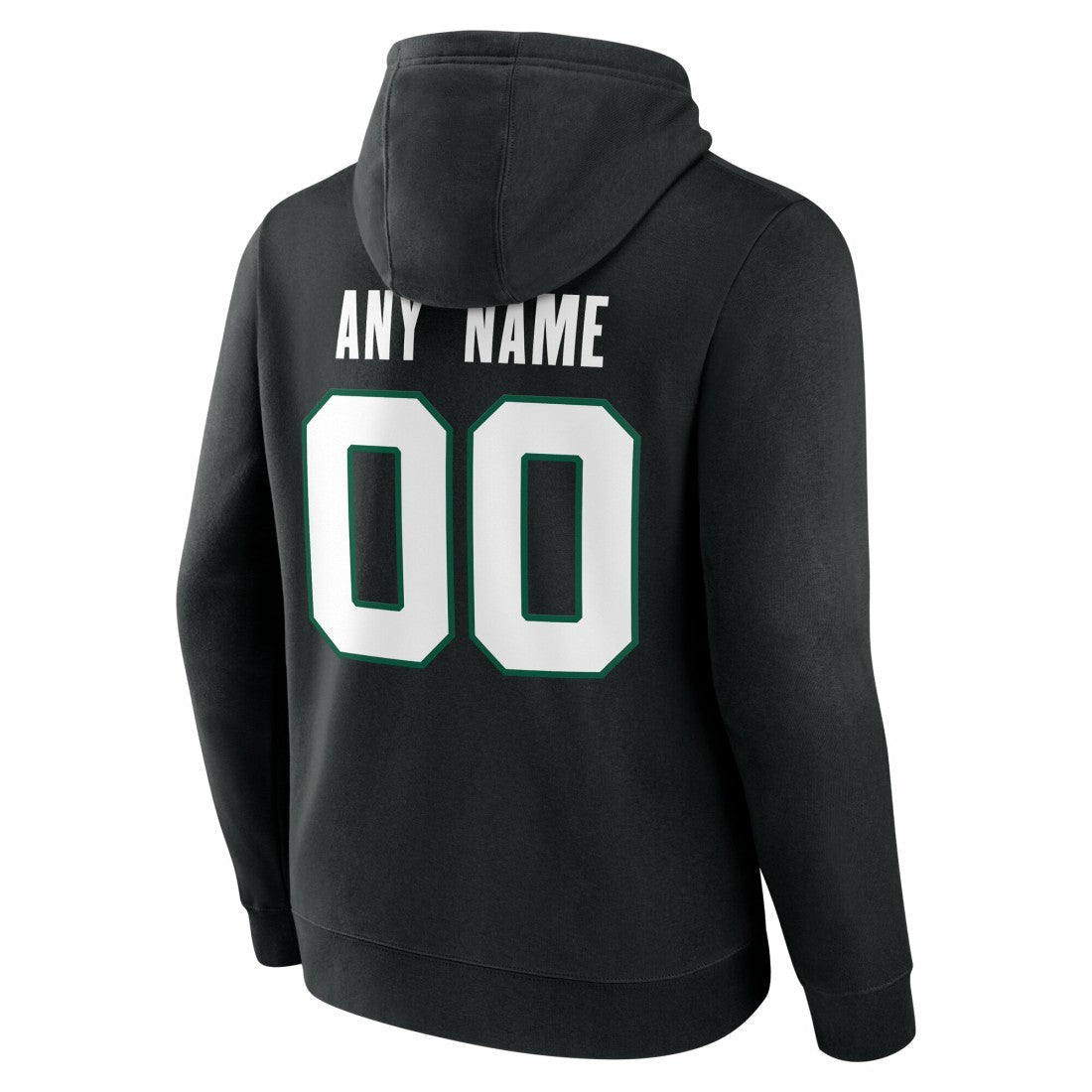 New York Jets Big & Tall Team Authentic Custom Hoodie - Black - NFL